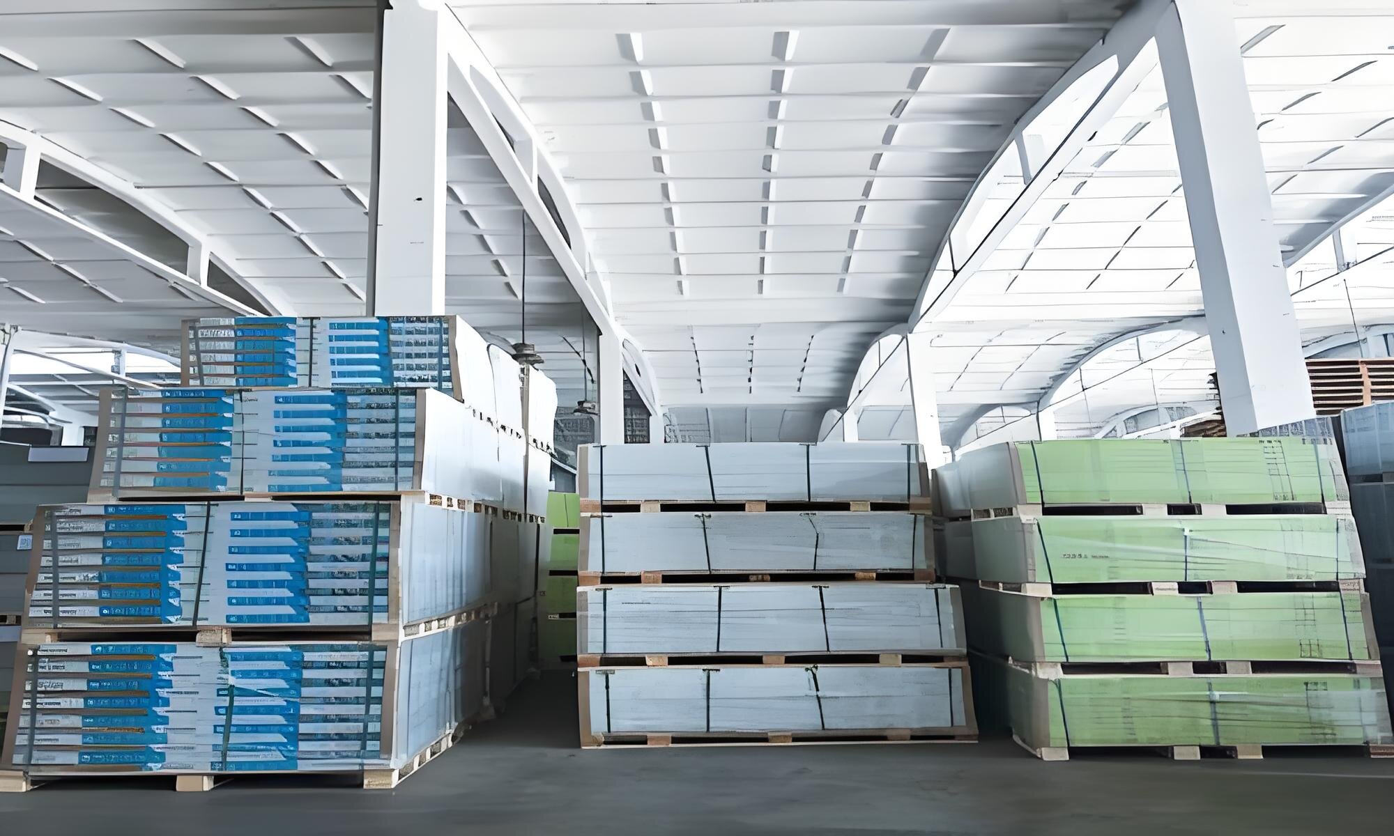 warehouse of Woven vinyl flooring